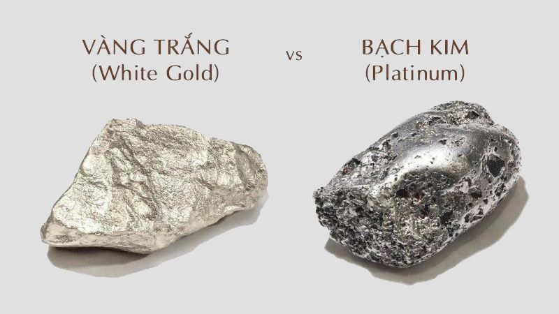 Phân biệt vàng trắng và bạch kim qua trọng lượng