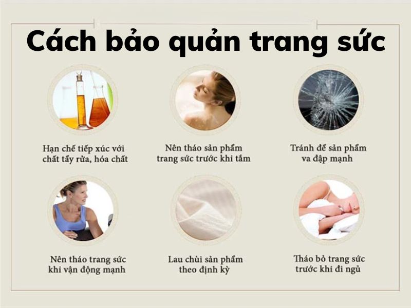 Cách bảo quản trang sức